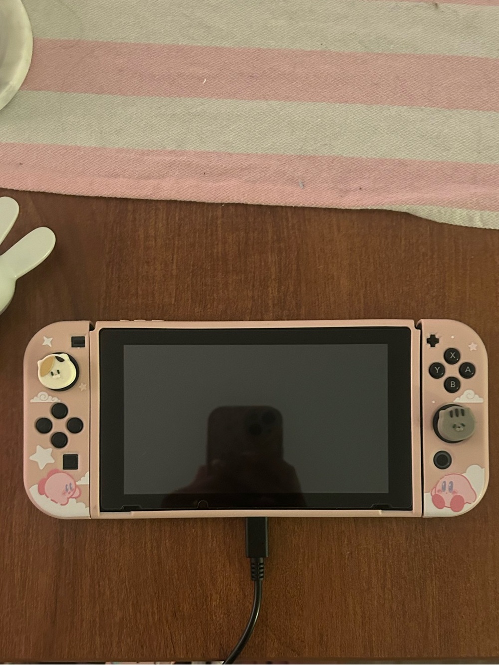 Nintendo Switch 1 Console with Pink Case